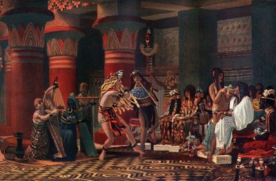 Fritidssysselsättning i det antika Egypten av Lawrence Alma Tadema